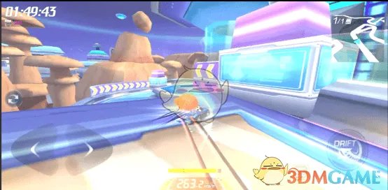 《跑跑卡丁车手游》太空蜿蜒跑道难点和捷径分析介绍