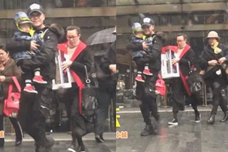 陈思诚抱孩子现身 与佟丽娅关系重归于好