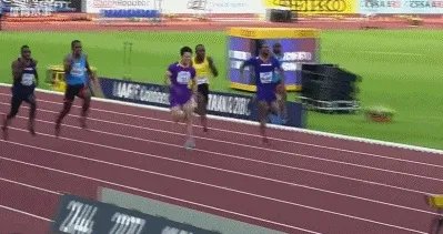 2018田径洲际杯百米大战,苏炳添一直领先,但怎样在最后一瞬被反超0.02秒?