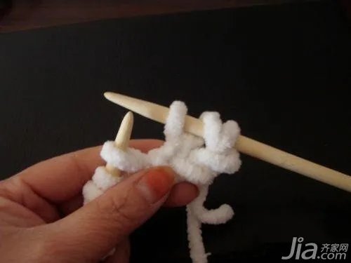 粗毛线围巾的织法 围巾织法图解