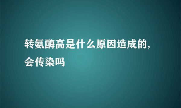 转氨酶高是什么原因造成的,会传染吗