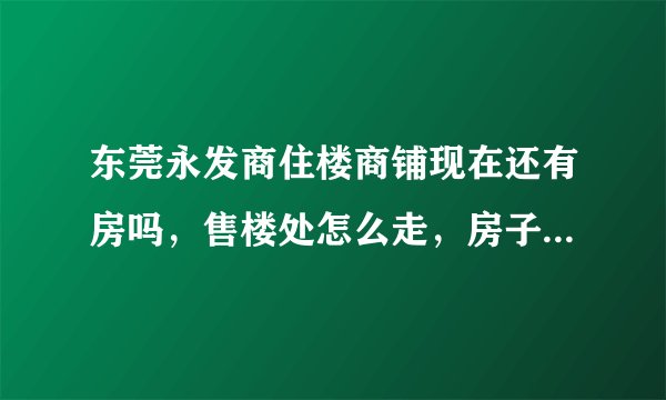 东莞永发商住楼商铺现在还有房吗，售楼处怎么走，房子出租注意事项有哪些？
