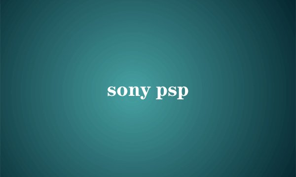 sony psp