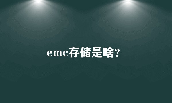 emc存储是啥？