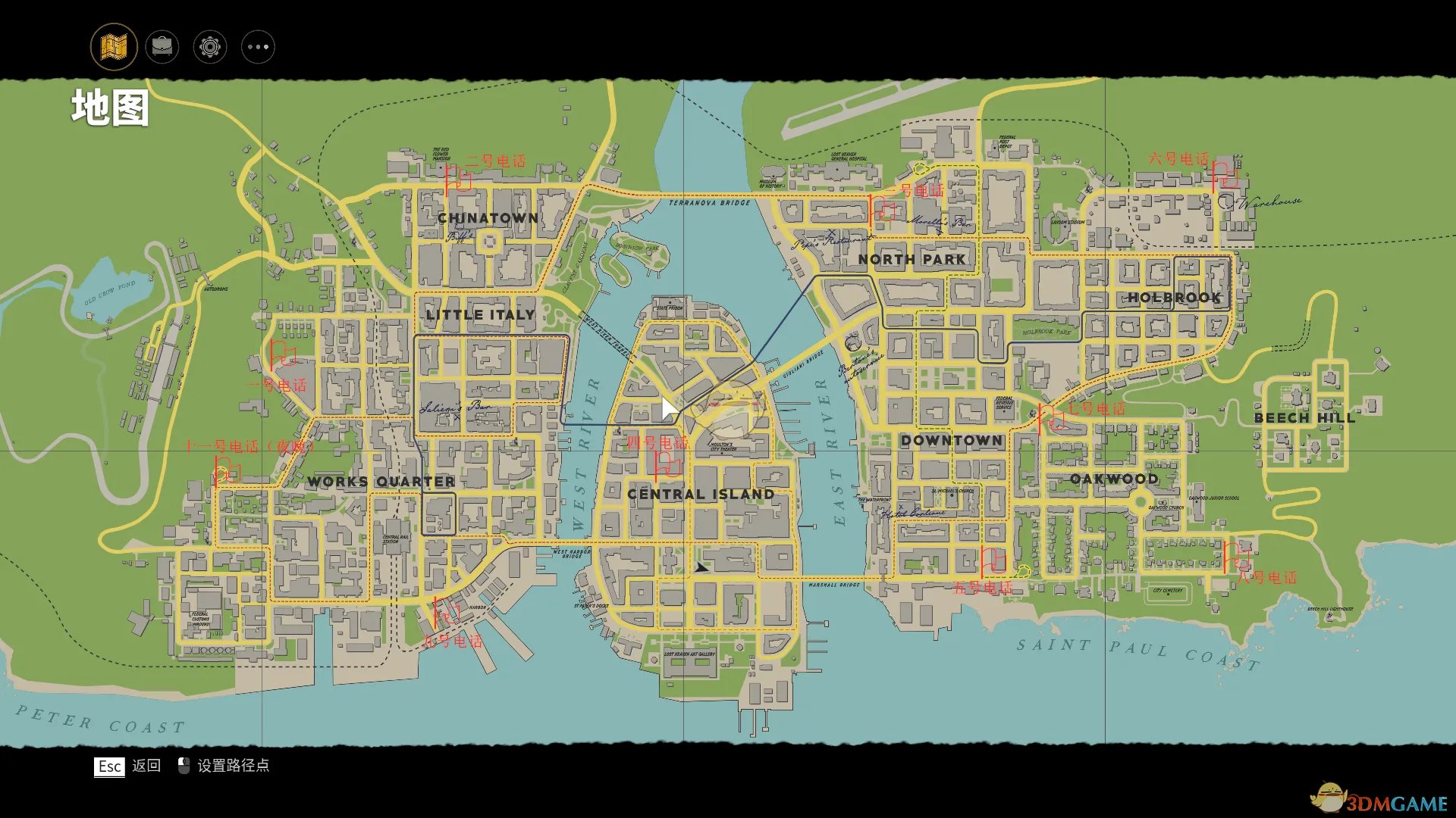 《四海兄弟:最终版》所有电话亭位置介绍