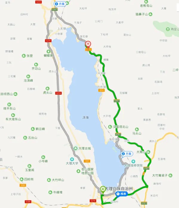 大理到双廊怎么走