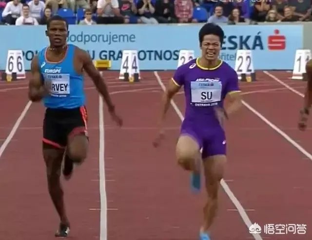2018田径洲际杯百米大战,苏炳添一直领先,但怎样在最后一瞬被反超0.02秒?