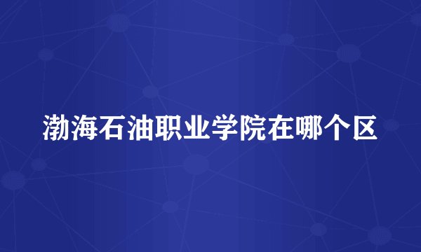 渤海石油职业学院在哪个区