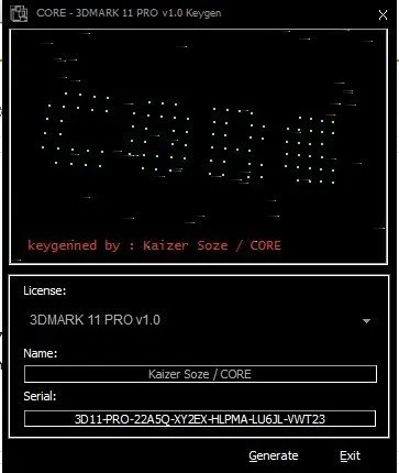 求一个3DMARK11 的注册码