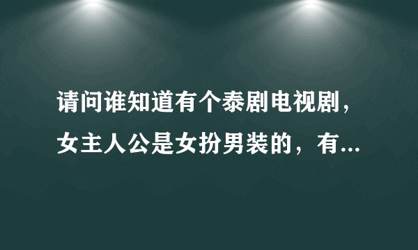 请问谁知道有个泰剧电视剧，女主人公是女扮男装的，有一只狗叫亨都，