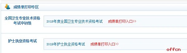 中级护理成绩查询时间