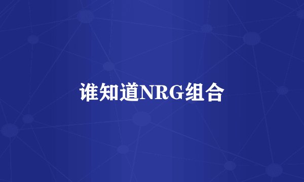 谁知道NRG组合