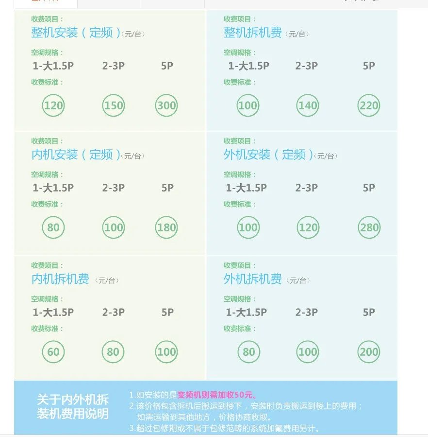 奥克斯空调移机免费吗