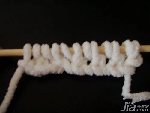 粗毛线围巾的织法 围巾织法图解