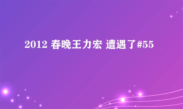 2012 春晚王力宏 遭遇了#55
