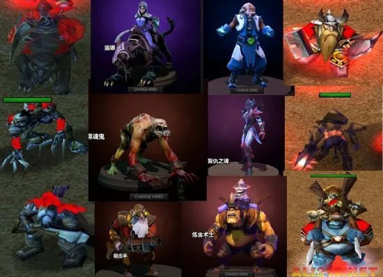 教你认《DotA2》英雄 DotA与DotA2英雄对比图