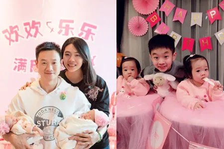 杨威双胞胎女庆生 儿子又在做什么呢