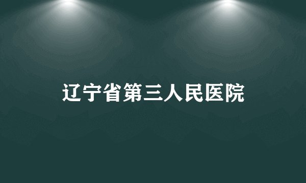 辽宁省第三人民医院