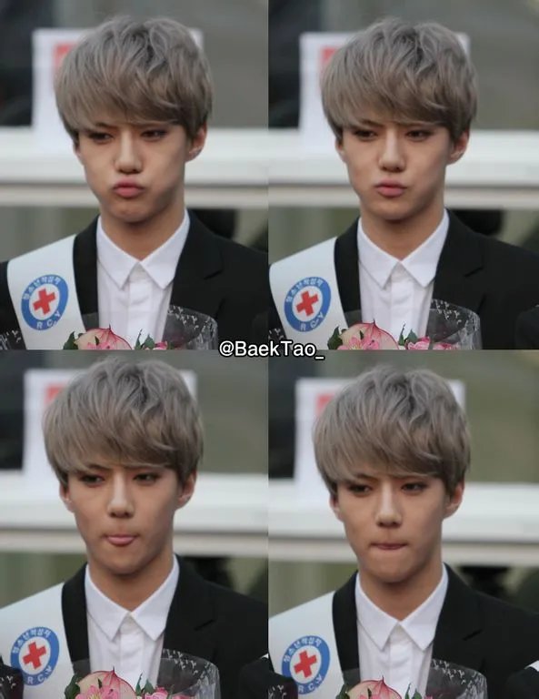 球吴世勋快本可爱颂的动图、还有他其他的动图+图片都可以 要萌啊