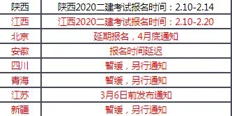 2020年二建报名时间大概是什么时候？