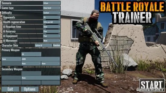 单机版《吃鸡模拟器（Battle Royale Trainer）》上架Steam 能帮你练枪还不吃配置
