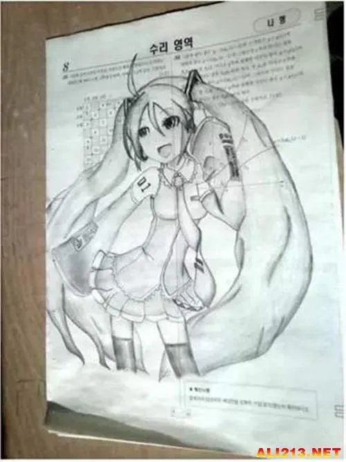 杜甫涂鸦算什么？看韩国考生在试卷上的终极涂鸦