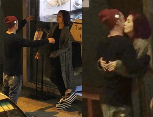 网曝杨千嬅余文乐相聚拥抱亲吻尽显甜蜜