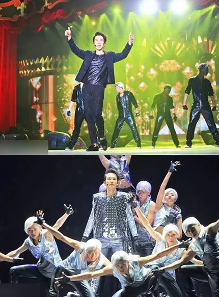 钟汉良皮衣裤开唱人气爆棚 妹妹Jackie再现身惊艳全场