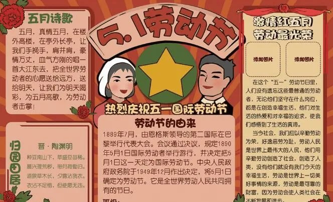 2020五一手抄报内容大全 五一劳动节手抄报内容写什么
