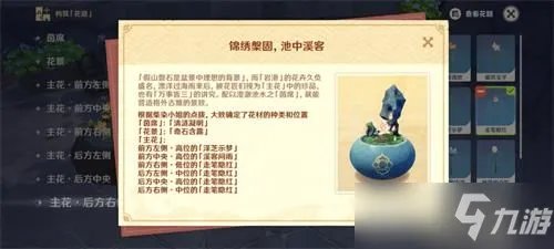 原神花题第二天锦绣榘固池中溪客任务完成攻略