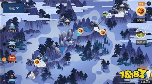 剑网3指尖江湖风景点一览 已知宝箱合集解析