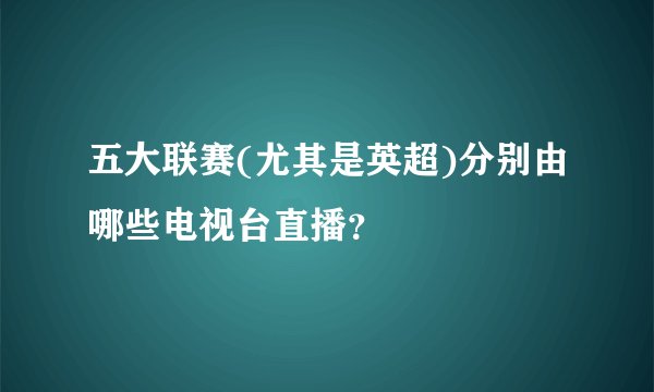 五大联赛(尤其是英超)分别由哪些电视台直播？