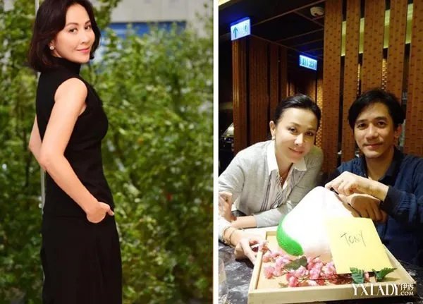 刘嘉玲揽老公合影惹网友调侃梁朝伟扁嘴表情成亮点