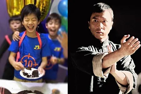 甄子丹背儿子逛街 父爱满满惹人羡慕