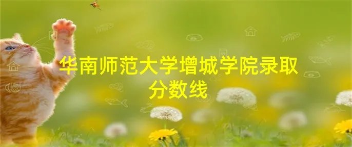 华南师范大学增城学院录取分数线