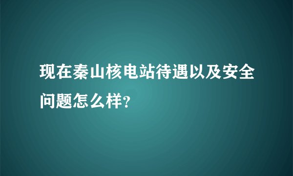 现在秦山核电站待遇以及安全问题怎么样？