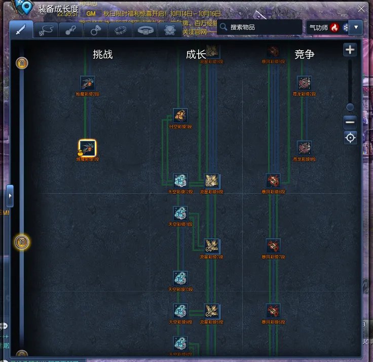 剑灵2.0装备成长树