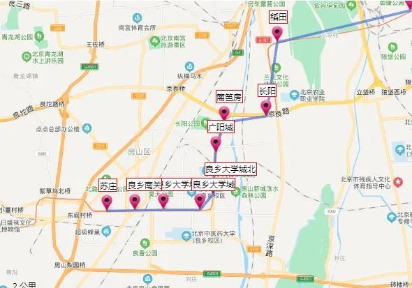 2021北京地铁房山线路图 北京地铁房山线站点图及运营时间表