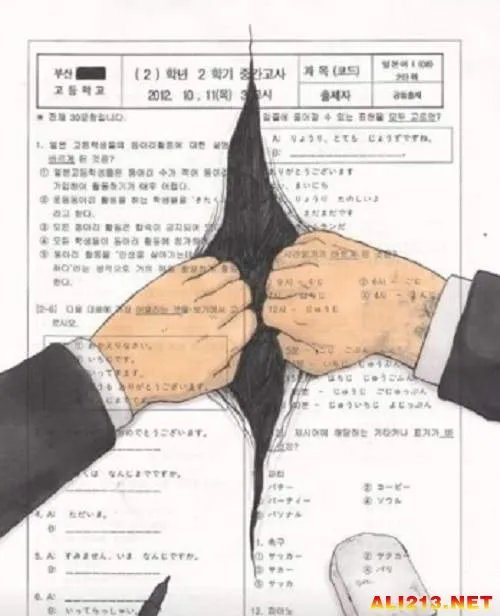 杜甫涂鸦算什么？看韩国考生在试卷上的终极涂鸦