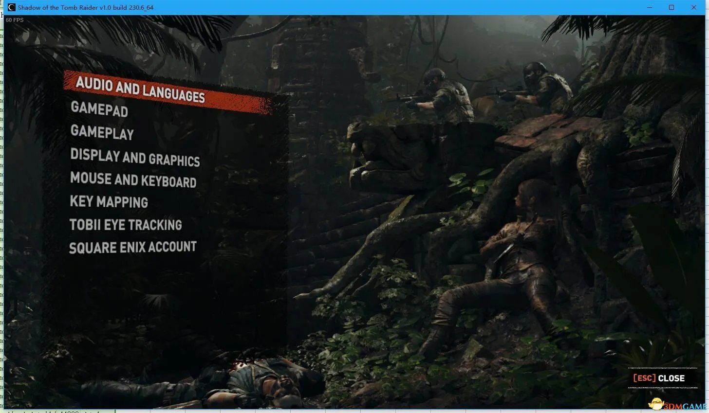 古墓丽影暗影怎么设置中文