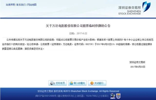 万达为什么停牌了