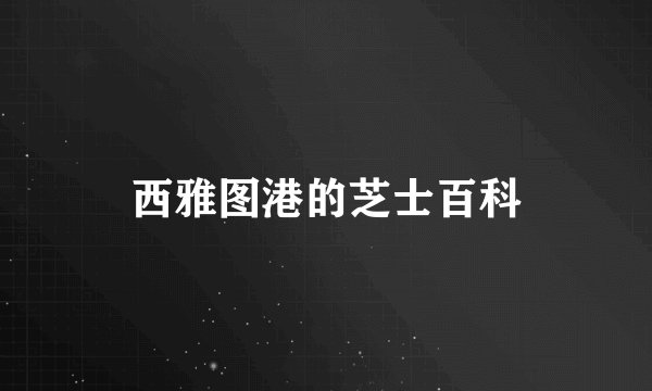 西雅图港的芝士百科