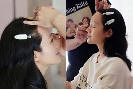 朱丹晒女儿全身照 半岁宝宝陪妈妈开工