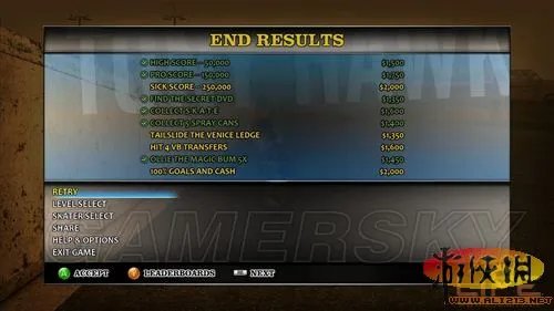 《托尼霍克滑板HD》通关图文心得