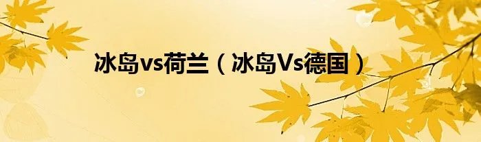 冰岛vs荷兰（冰岛Vs德国）
