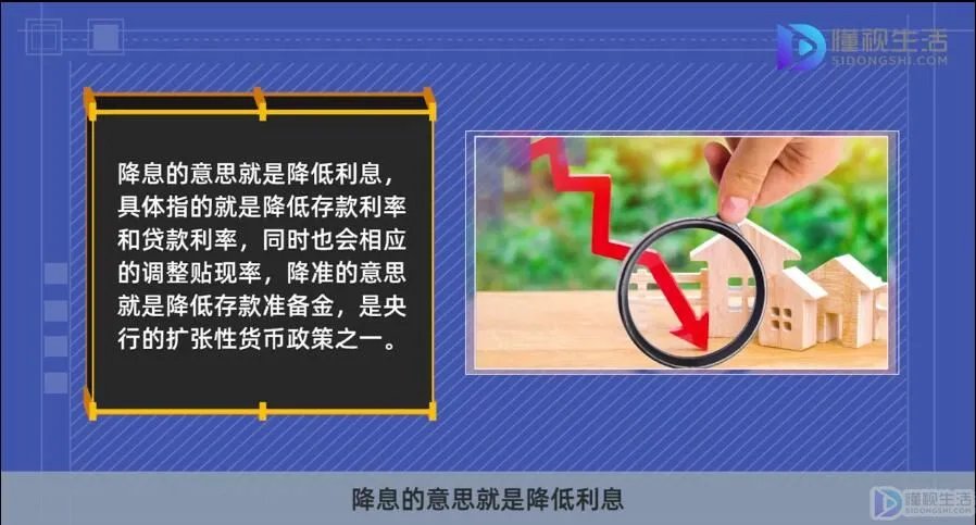 降息降准什么意思