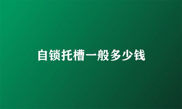 自锁托槽一般多少钱