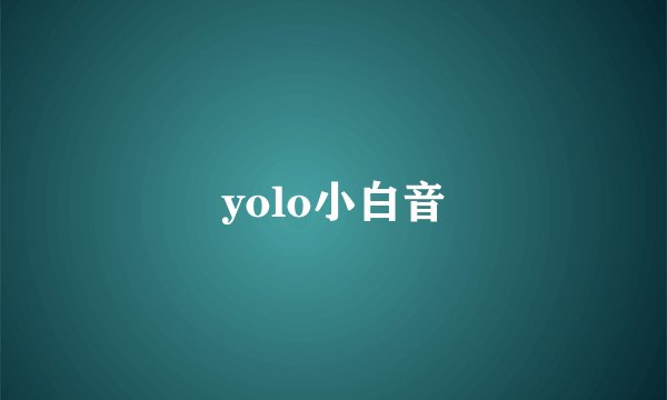 yolo小白音