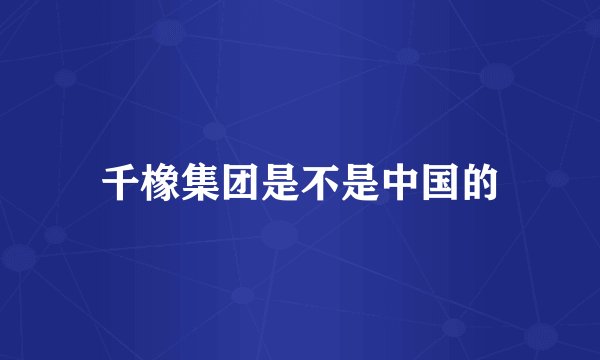 千橡集团是不是中国的