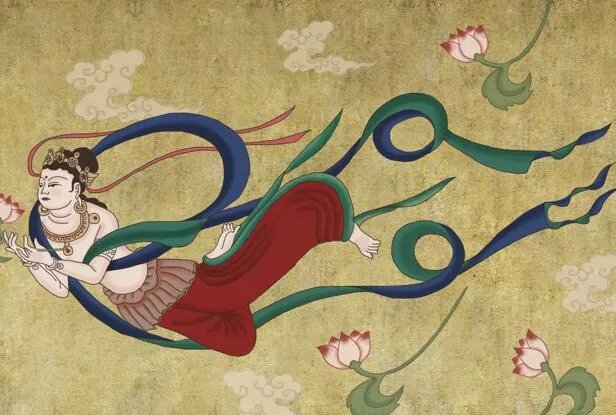 水下飞天舞蹈的飞天动作与什么有关